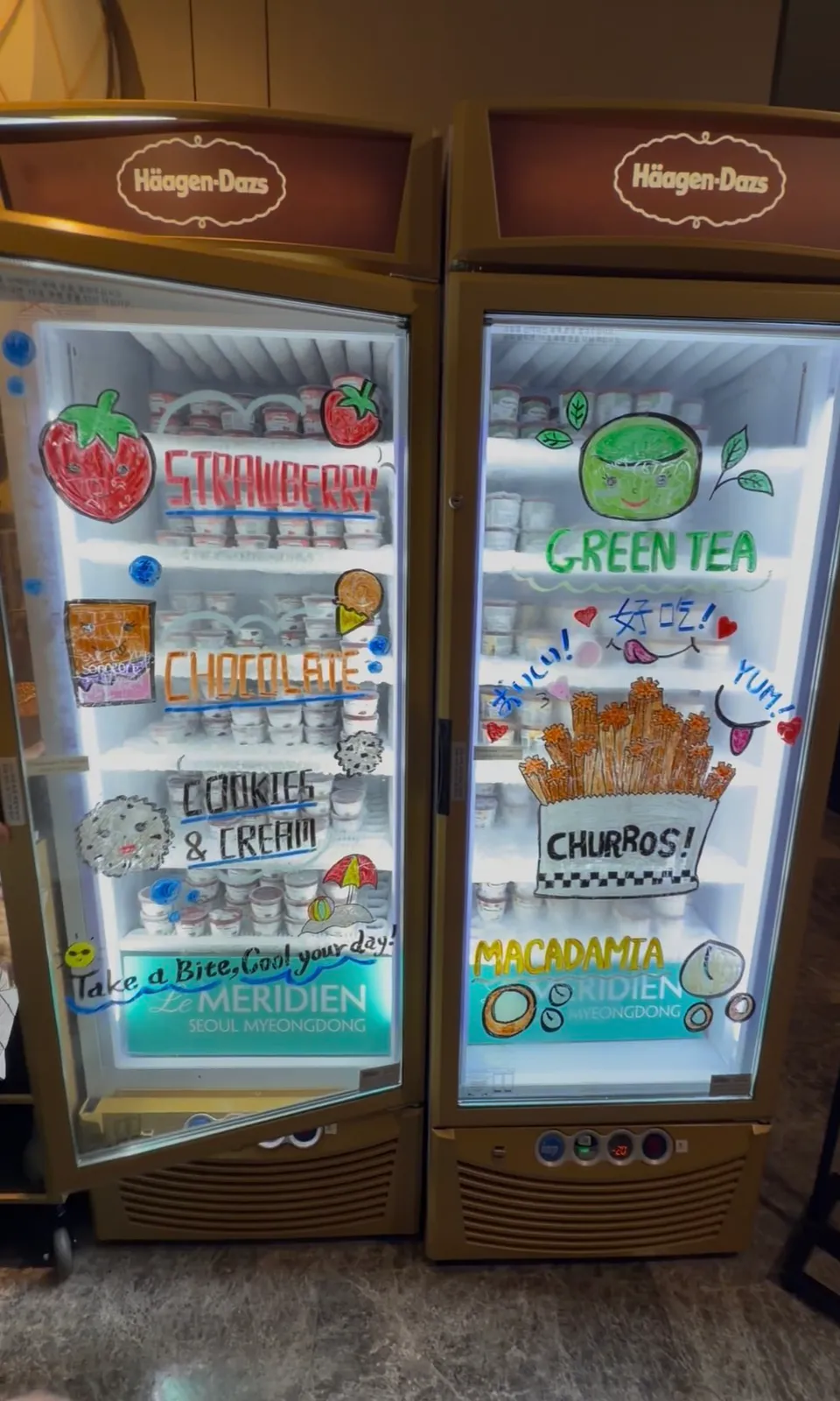 明洞艾美住客專屬 Häagen-Dazs 冰箱,限 Bonvoy 會員/房客領取